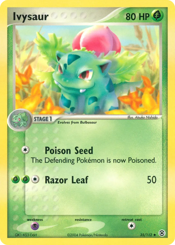Ivysaur EX FireRed & LeafGreen card