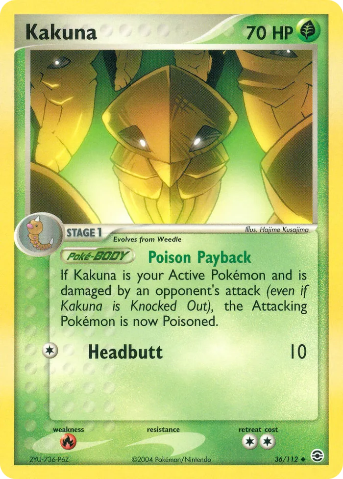 Kakuna EX FireRed & LeafGreen card