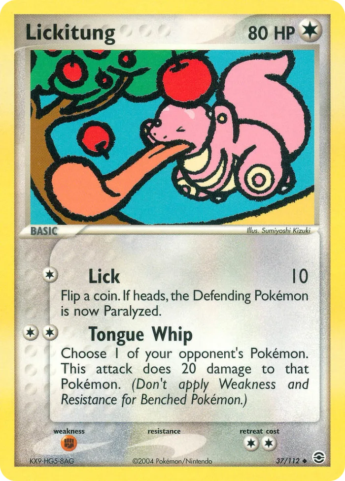 Lickitung #37 EX FireRed & LeafGreen Pokemon card