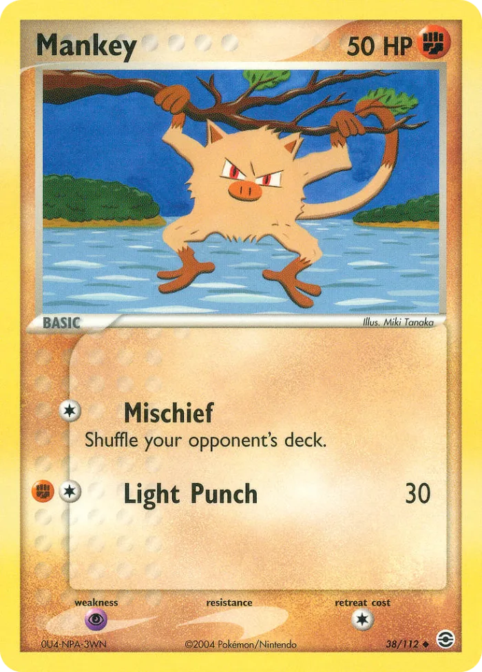 Mankey #38 EX FireRed & LeafGreen Pokemon card