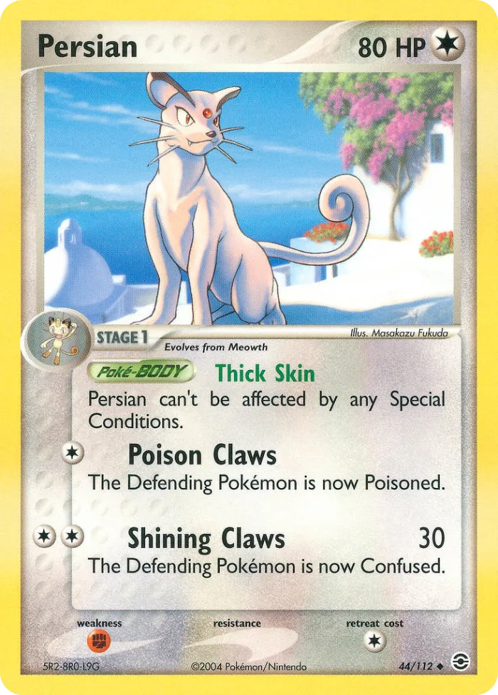 Persian EX FireRed & LeafGreen card
