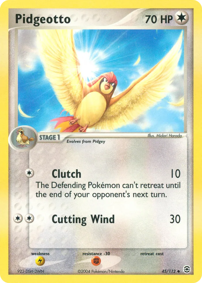 Pidgeotto #45 EX FireRed & LeafGreen Pokemon card
