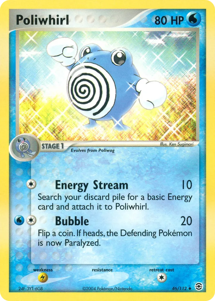 Poliwhirl #46 EX FireRed & LeafGreen Pokemon card