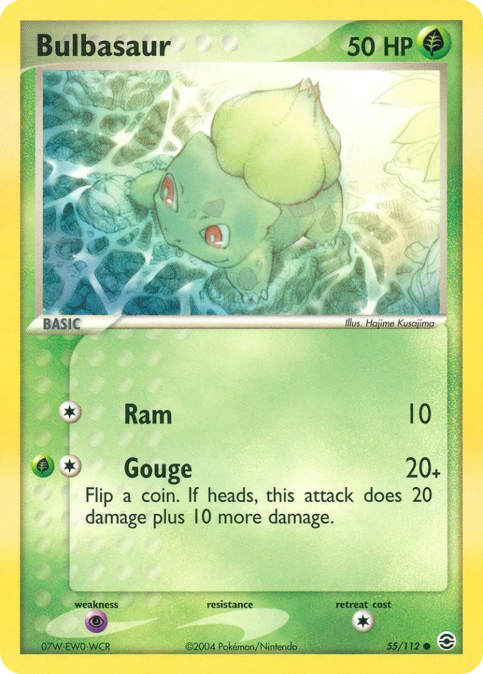 Bulbasaur EX FireRed & LeafGreen card