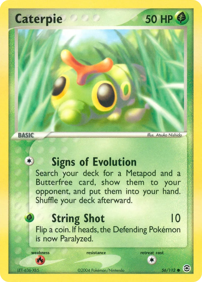 Caterpie #56 EX FireRed & LeafGreen Pokemon card
