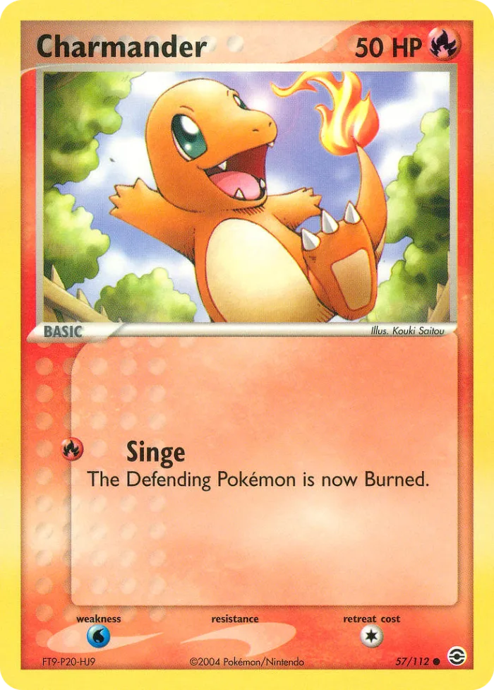 Charmander EX FireRed & LeafGreen card