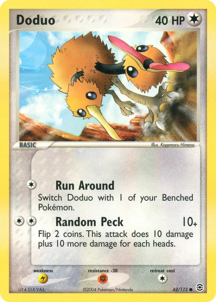 Doduo EX FireRed & LeafGreen card