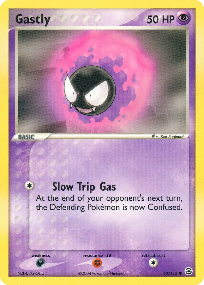 Gastly #63 EX FireRed & LeafGreen Pokemon card