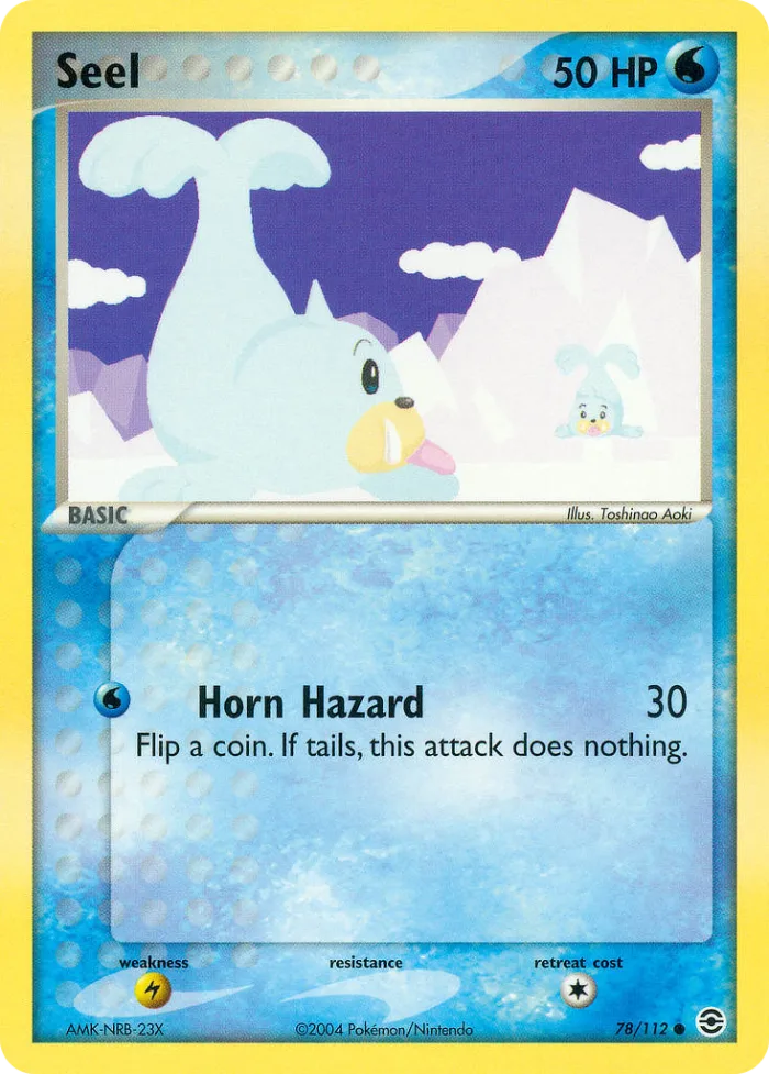 Seel #78 EX FireRed & LeafGreen Pokemon card