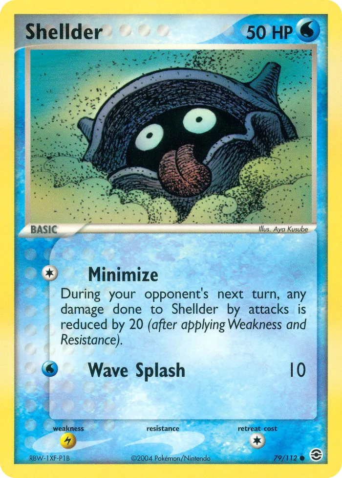 Shellder #79 EX FireRed & LeafGreen Pokemon card