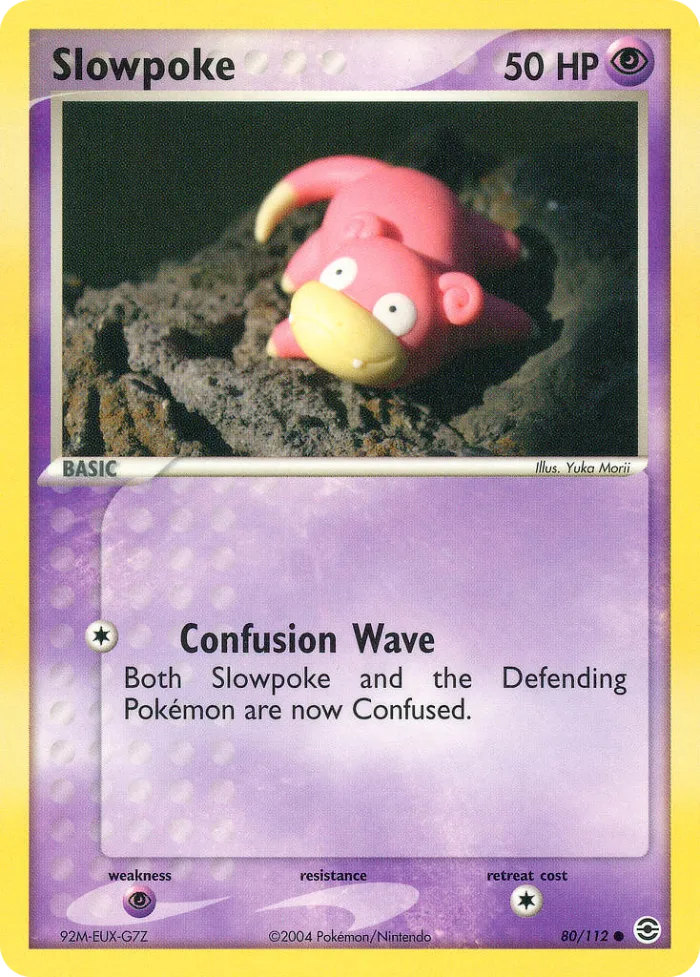 Slowpoke #80 EX FireRed & LeafGreen Pokemon card