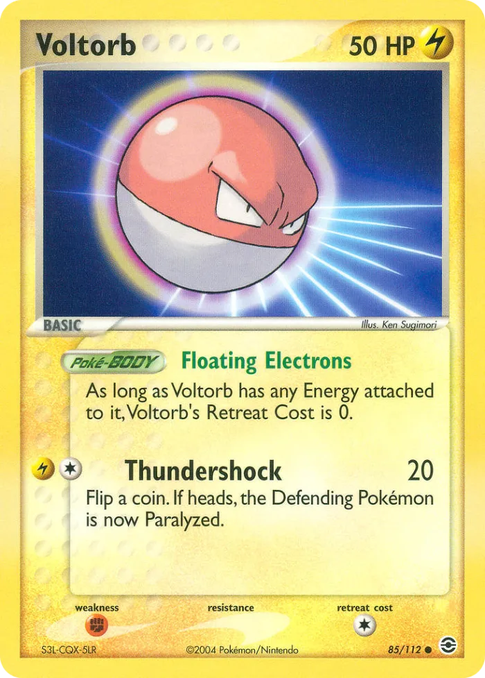 Voltorb #85 EX FireRed & LeafGreen Pokemon card