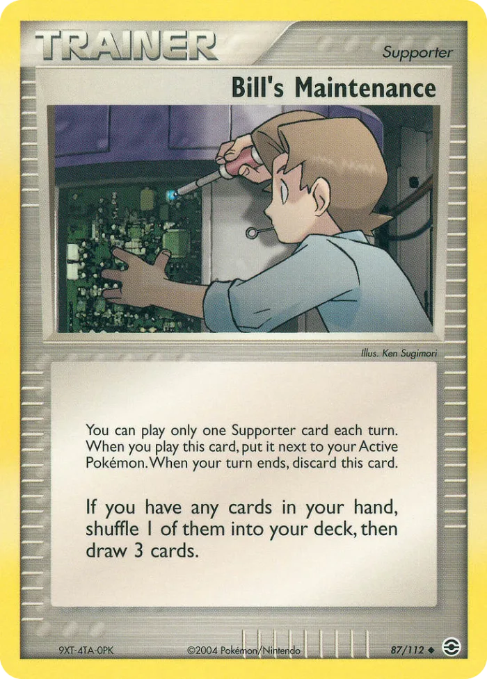 Bill's Maintenance EX FireRed & LeafGreen card