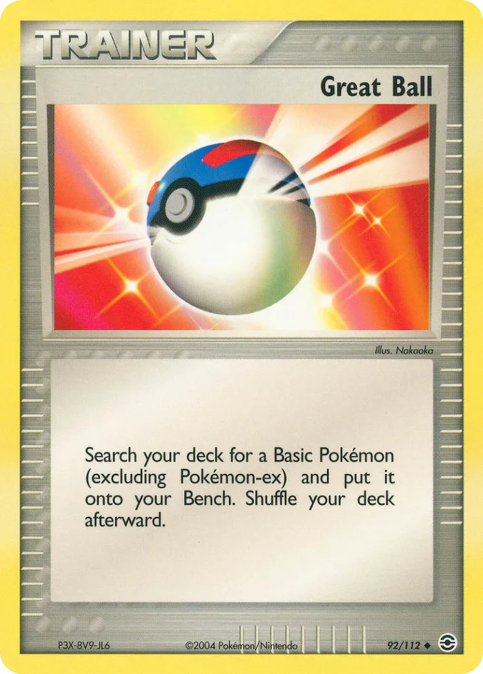 Great Ball #92 EX FireRed & LeafGreen Pokemon card