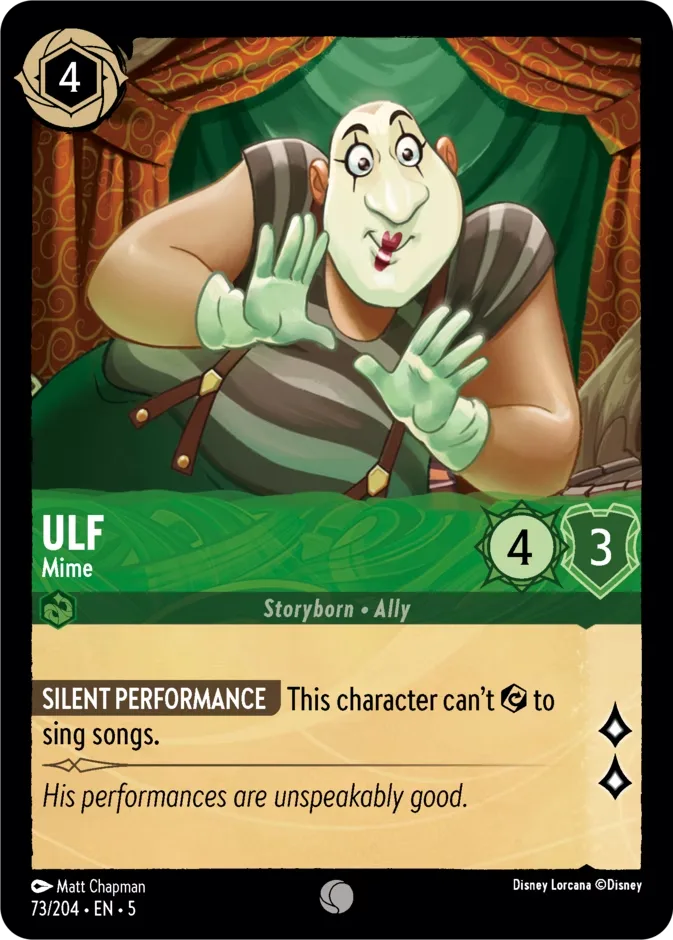 Ulf #73 Shimmering Skies Disney Lorcana card