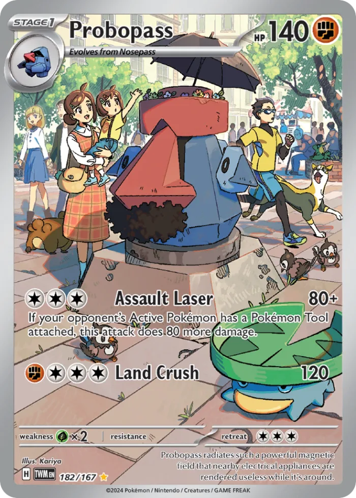 Probopass #182 Twilight Masquerade Pokemon card