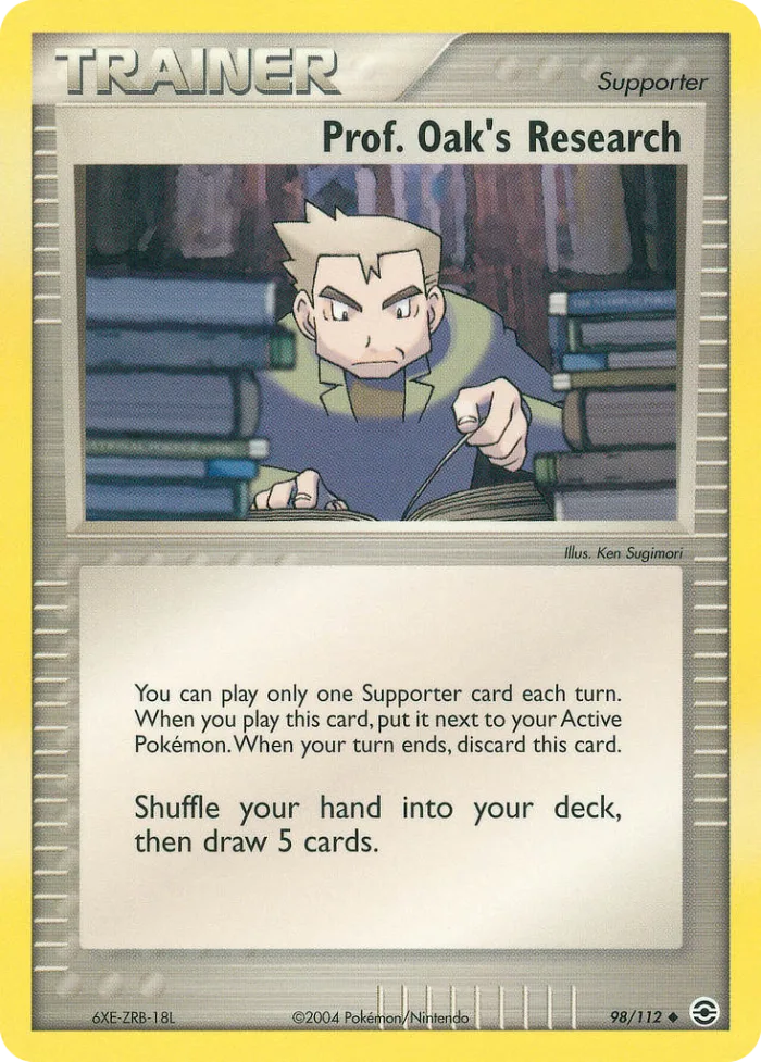 Prof. Oak's Research EX FireRed & LeafGreen card