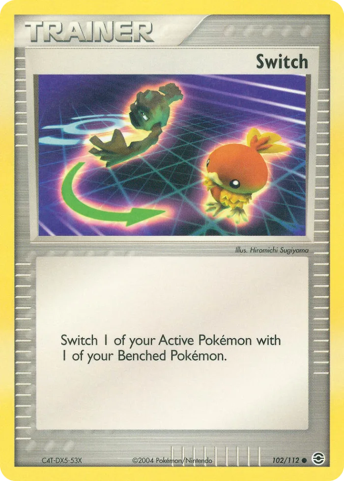 Switch #102 EX FireRed & LeafGreen Pokemon card