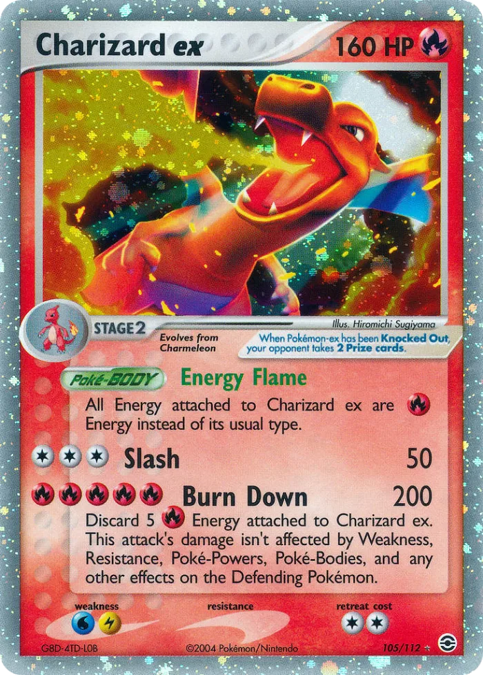 Charizard ex #105 EX FireRed & LeafGreen Pokemon card