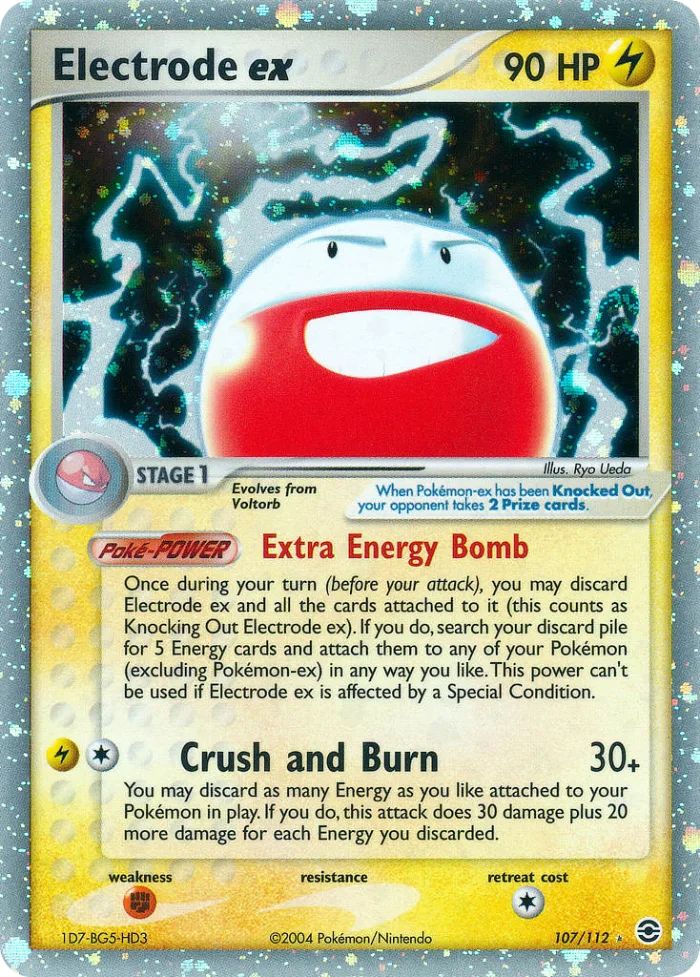 Electrode ex #107 EX FireRed & LeafGreen Pokemon card