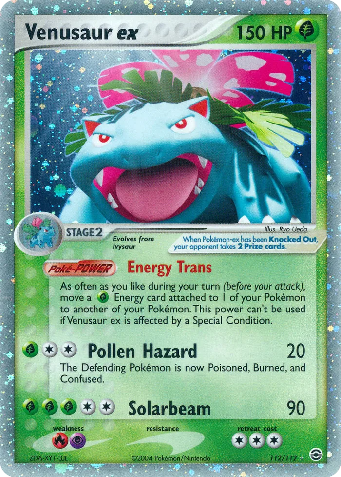 Venusaur ex #112 EX FireRed & LeafGreen Pokemon card