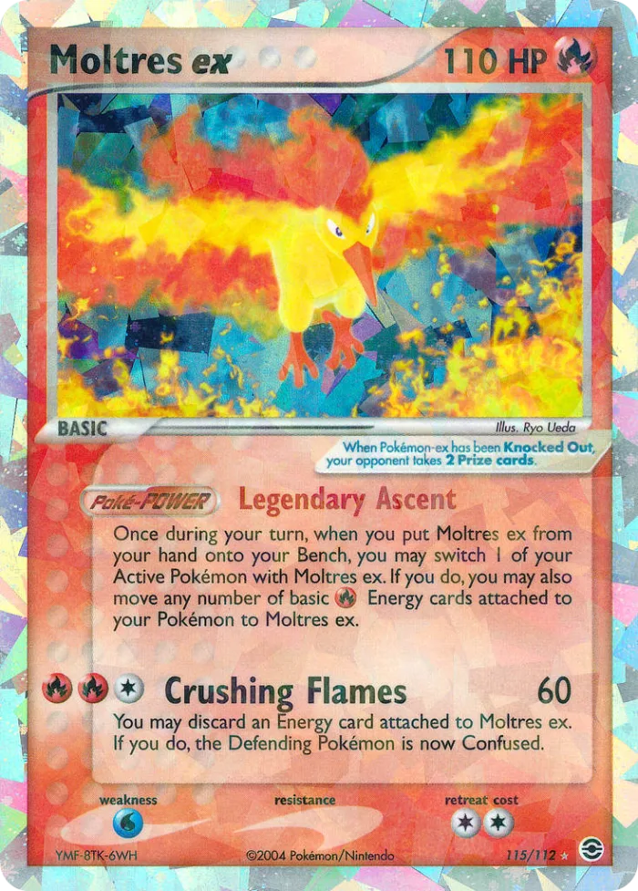 Moltres ex #115 EX FireRed & LeafGreen Pokemon card