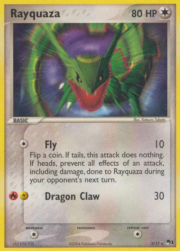 Rayquaza #3 POP Series 1 Pokemon card