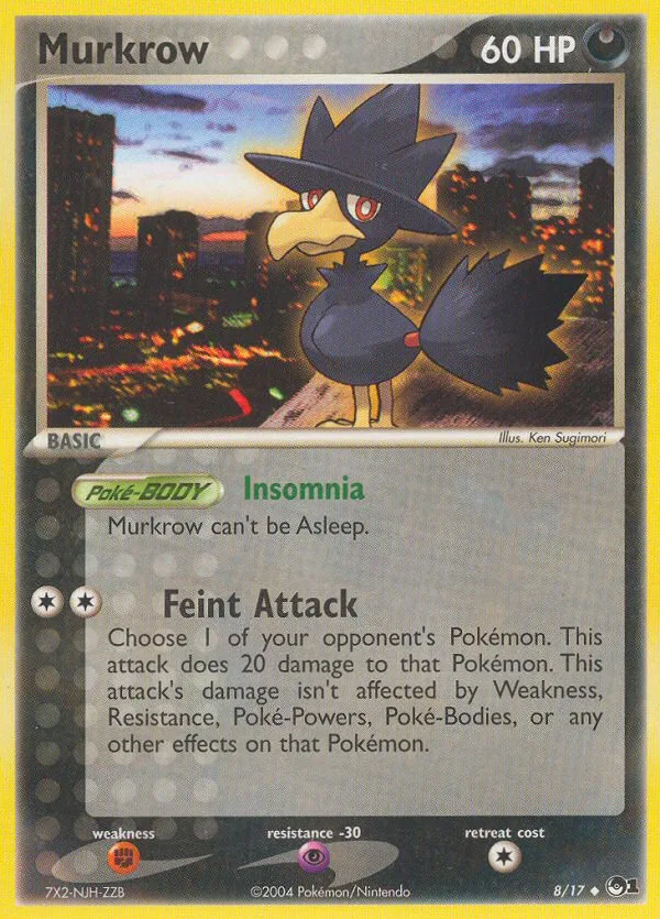 Murkrow #8 POP Series 1 Pokemon card