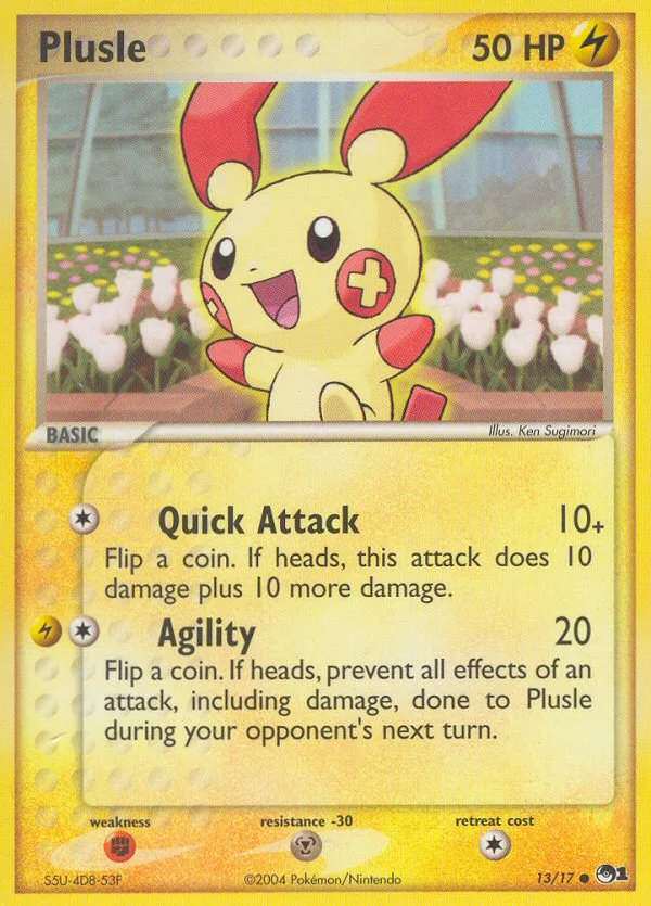 Plusle #13 POP Series 1 Pokemon card