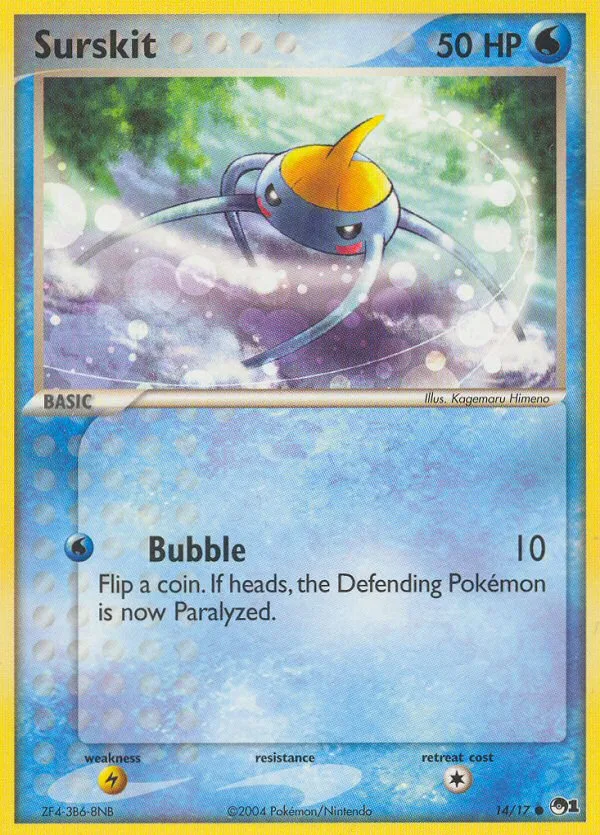 Surskit #14 POP Series 1 Pokemon card