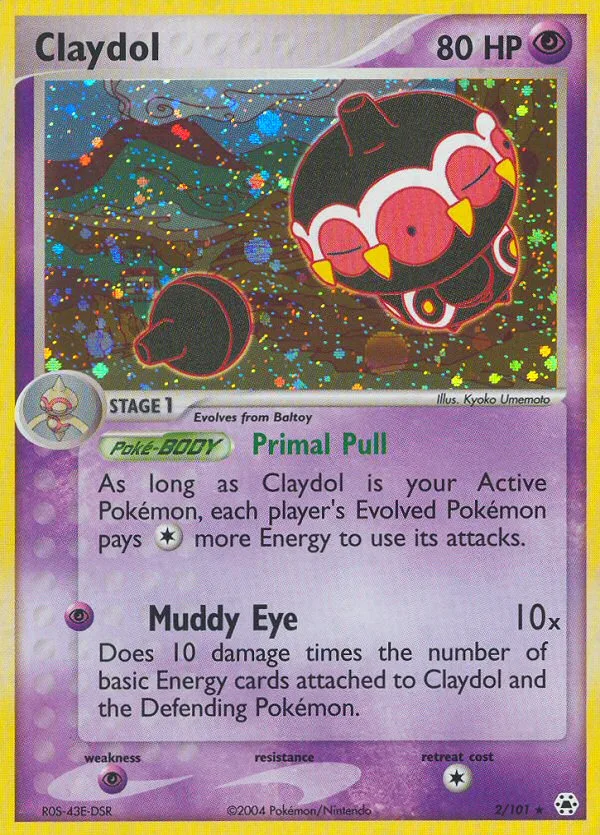 Claydol #2 EX Hidden Legends Pokemon card