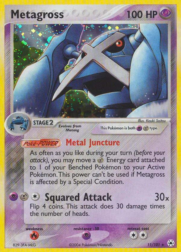 Metagross #11 EX Hidden Legends Pokemon card