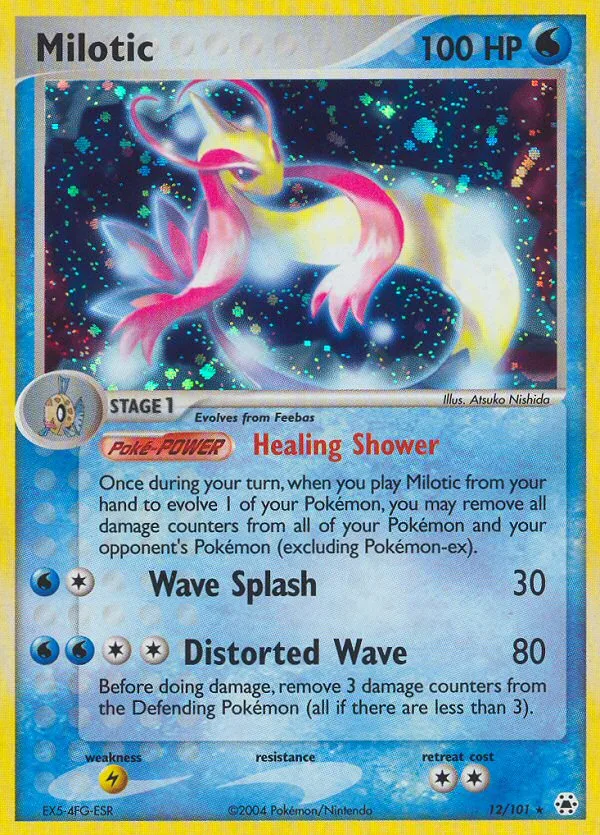 Milotic #12 EX Hidden Legends Pokemon card