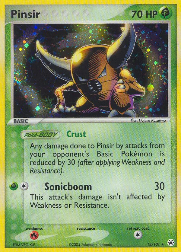 Pinsir #13 EX Hidden Legends Pokemon card