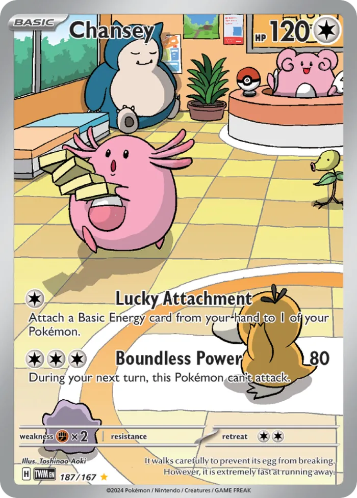 Chansey #187 Twilight Masquerade Pokemon card