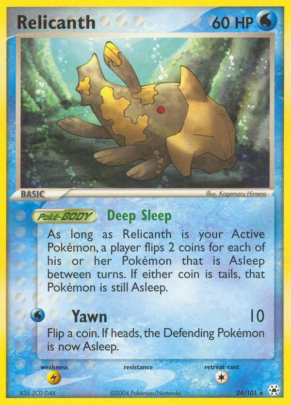 Relicanth EX Hidden Legends card
