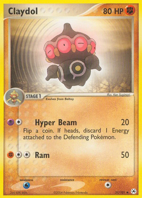Claydol EX Hidden Legends card