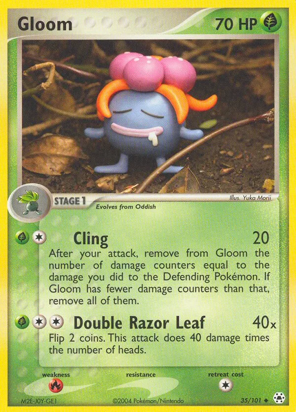 Gloom #35 EX Hidden Legends Pokemon card