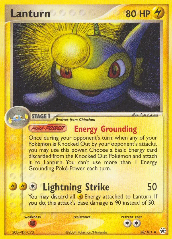 Lanturn EX Hidden Legends card