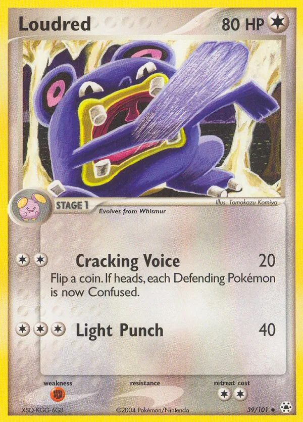 Loudred #39 EX Hidden Legends Pokemon card