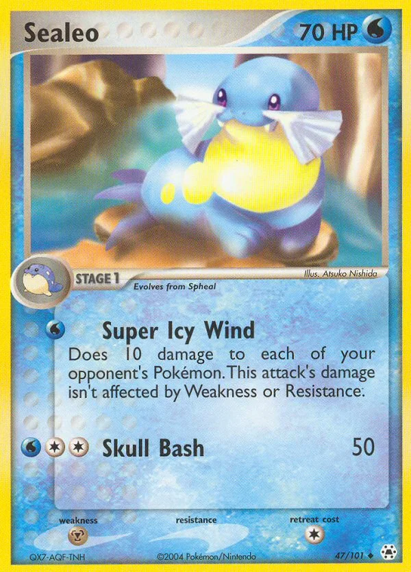 Sealeo #47 EX Hidden Legends Pokemon card
