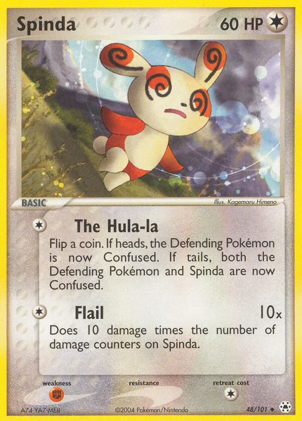 Spinda #48 EX Hidden Legends Pokemon card
