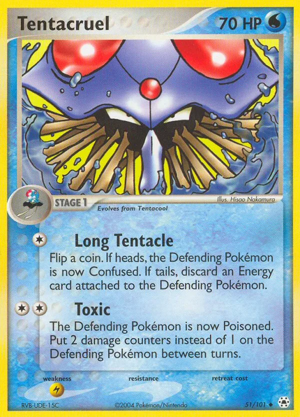 Tentacruel #51 EX Hidden Legends Pokemon card