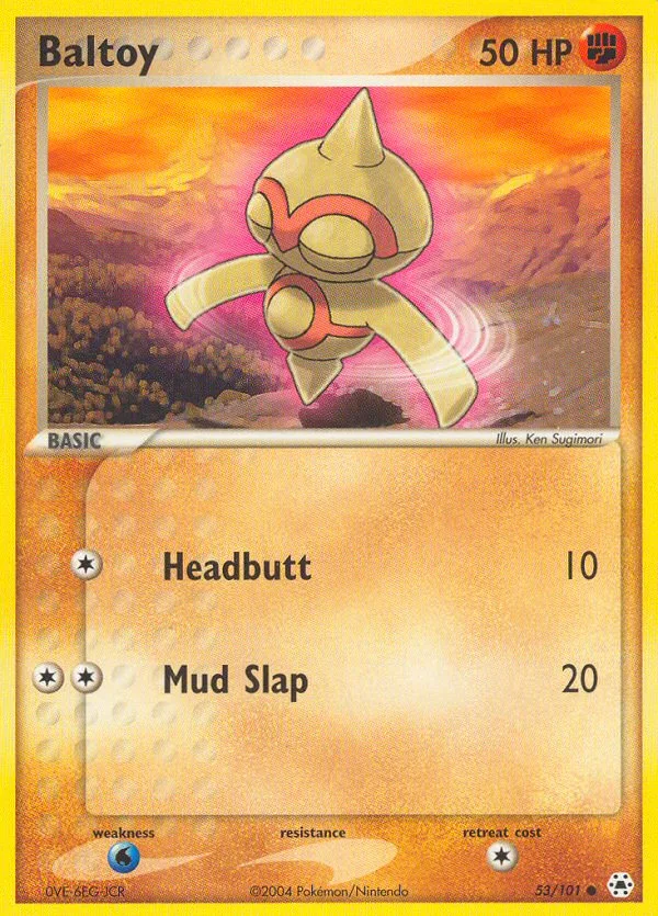 Baltoy EX Hidden Legends card