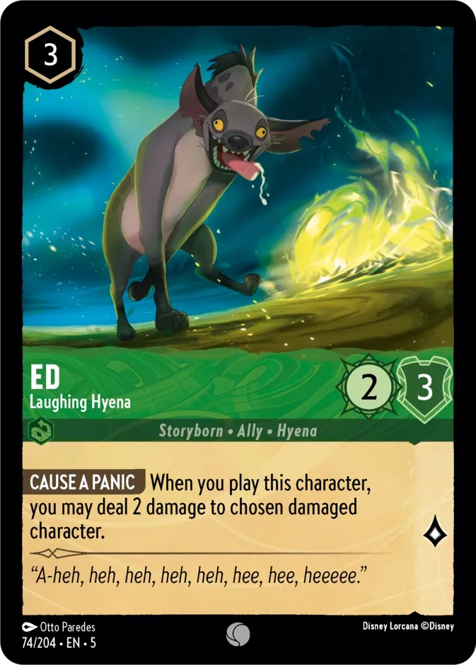 Ed #74 Shimmering Skies Disney Lorcana card