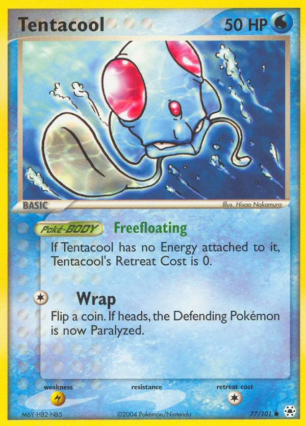 Tentacool EX Hidden Legends card