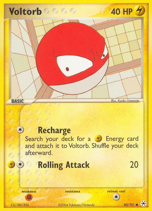 Voltorb EX Hidden Legends card