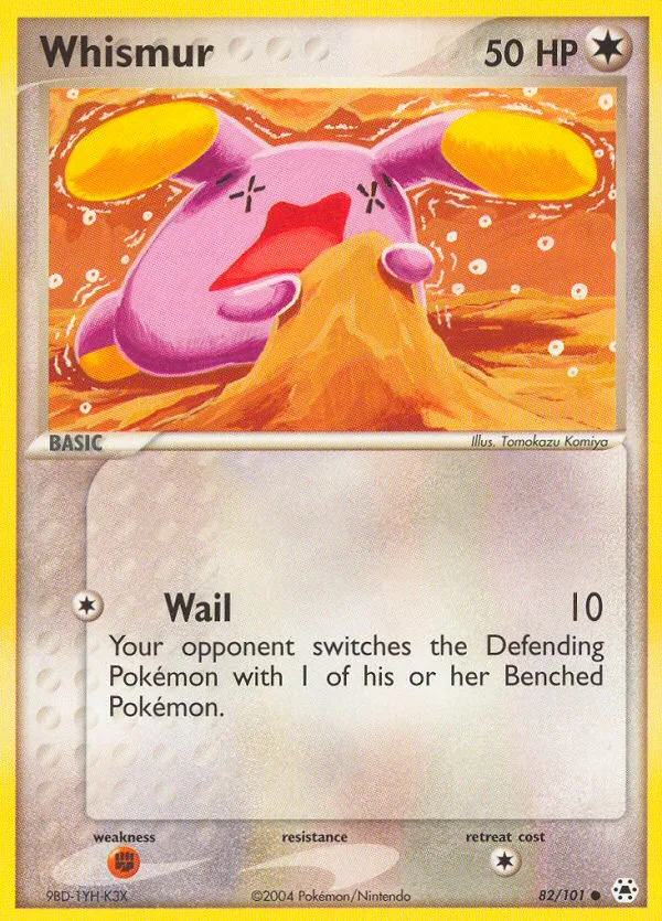 Whismur #82 EX Hidden Legends Pokemon card