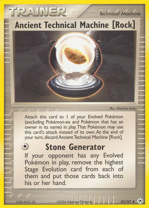 Ancient Technical Machine [Rock] #85 EX Hidden Legends Pokemon card