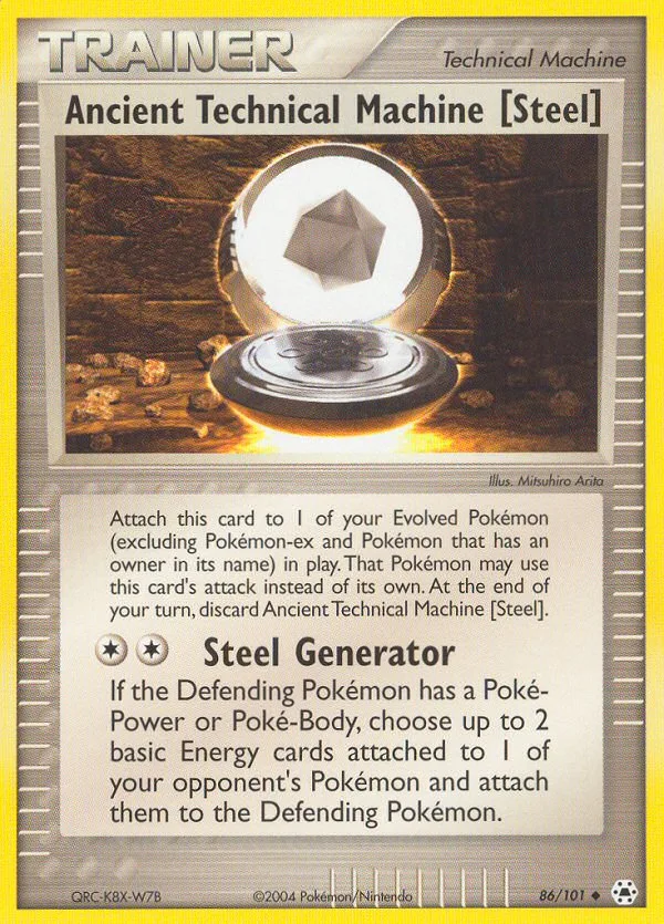Ancient Technical Machine [Steel] #86 EX Hidden Legends Pokemon card